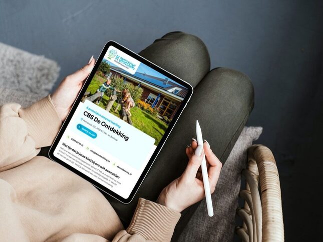 Aanmeldpagina die past bij jouw school