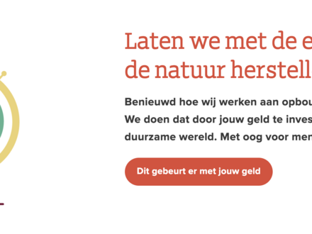 asnbank.nl: Hoofdkop zegt niet veel over het product. Gelukkig is er een ondersteunende kop.