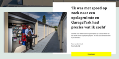 garagepark.nl: Citaat, foto, naam van persoon en bedrijf.