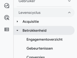 betrokkenheidsduur menu